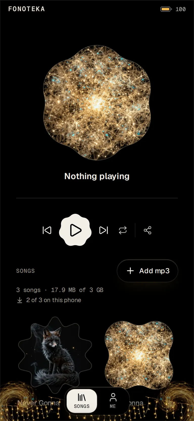 Fonoteka: a shelf of songs