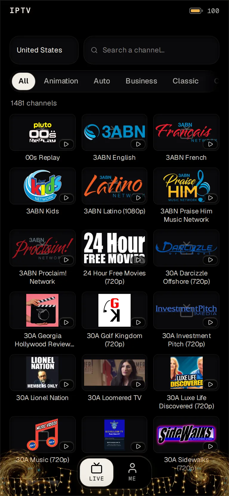 IPTV: Evening, the couch, and live TV from any country.